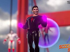 gay heroes super group suck and fuck in sodomysquad