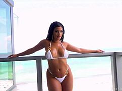 Exotic Big Booty Newcomer Misty Quinn Debuts with Deepthroat and Facial