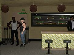 Nasty City Hentai Game Ep 2: Strip Poker And Gloryhole Footjob?