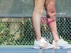My Tennis Coach Sees My Smooth Pussy