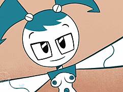 jenny and sheldon parody gets wild with brokenrobot blowjob action