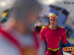 gay heroes super group suck and fuck in sodomysquad