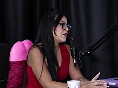 Andriza Haack's Favorite Cum Method with Expert Blowjob in Sheer Red