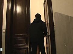 His girlfriend took control and deflowered him anally with ease