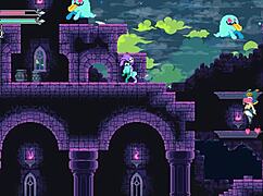 Flip Witch Pixel Hentai Game Ep 14 Hot Monster Girl Femdom Draining His Balls