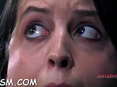 Tied babe whipped hard 😈