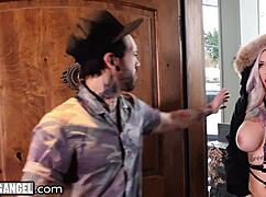 freezing babe huge tits rough sex to warm up 🔥