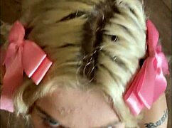 Emma Rosie scores a hot blowjob hookup with facial.