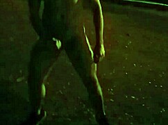 Exhibitionist Handsome Bearded Gay Shows Feet Outdoors