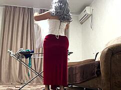 Did he really fuck that old milf's stretched anal hard?