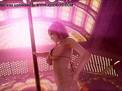 Hey, check out this fun dance in the cartoon game anime hentai style!