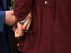 Bold redhead blowjob princess sucks cock intensely, leading to a massive cumshot.