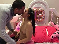 sensaciones extravagantes: conejita sudamericana saborea pene grueso y venoso