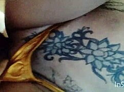 Amateur Latina Mature Shows Off Fat Ass Tattoo in Homemade Close-Up