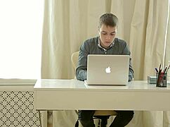 young engineer engages with boyfriend