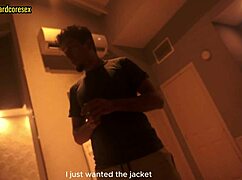 Watching a movie with my stepsister, I couldn't resist shoving my cock in her mouth!