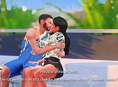 courtside action in 3d anime parody preview