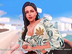 courtside action in 3d anime parody preview