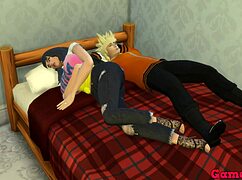 Naruto discovers Hinata watching videos and masturbating