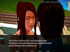 big tits teen in homemade game scene