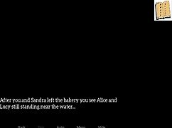 big tits teen in homemade game scene