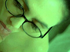 Beautiful Woman with Long Hair Performs Oral and Receives Facial