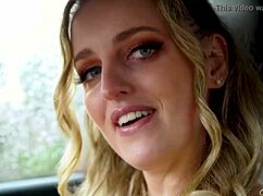 On the road, Charlie teases to brink of cumming while driving 😏