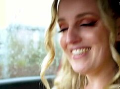 On the road, Charlie teases to brink of cumming while driving 😏