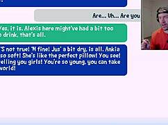 uncensored hentai girls feel excited in pillow fight