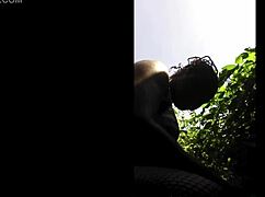 flexible legs outdoor ebony pussy fuck