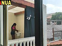 if my neighbor knew about the interracial blowjob at home