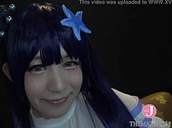Cum With Me! Japanese Idol Cosplayer Gets Creampied in Doggystyle Hentai Cosplay