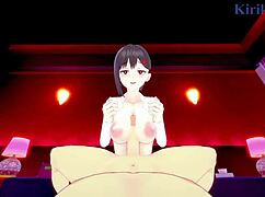 Kobeni and Makima's intense encounter