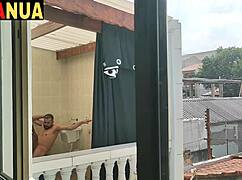 if my neighbor knew about the interracial blowjob at home