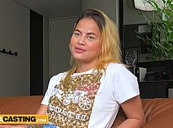 Braces Teen Takes Big Cock Deep in Throat