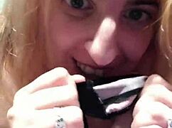 Look at that wet pussy in new underwear