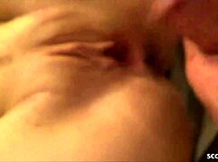 German Teen 18+ Feels Intense Emotions In Amateur Group Gangbang Facial Banging