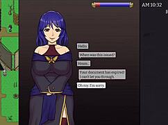 Imperial gatekeeper guards border with big tits 😍