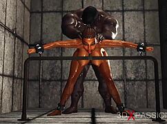 hot ebony in restraints ready for anal 😈