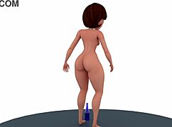 Naked Helen Parr With Big Tits In 3D Animation