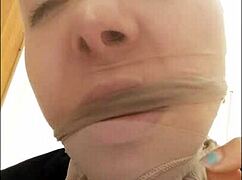 Amateur Fetish with Pantyhose on Face, Kinky Stockings and Nylon Legs in Homemade Comic