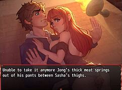 HAREM HENTAI GAME EP 13 BEST THIGHJOB EVER WITH HUGE BOOBS