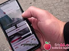 Mature brunette in public pickup waiting for outdoor encounter