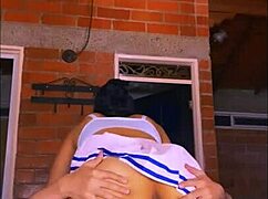 Tight stepdaughter relaxes and enjoys slow intimate moments