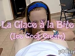 french amateur with huge tits gets her boobs titfucked by a big cock