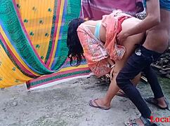 yo, desi indian bhabi getting it on outdoors in official video!