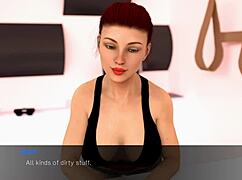 big tits and ass in 3d anime hentai game with erotic scenes