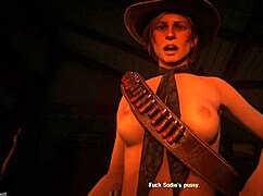 sadie rides john's cock in rdr2 porn scene