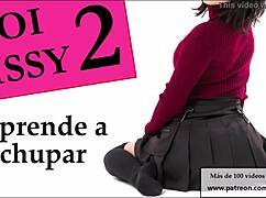 Joi sissy learns to suck with feminización and cei instructions