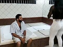 samba on foot with lots of anal and blowjob action